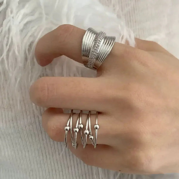 Simple Multilayer Vintage Rings