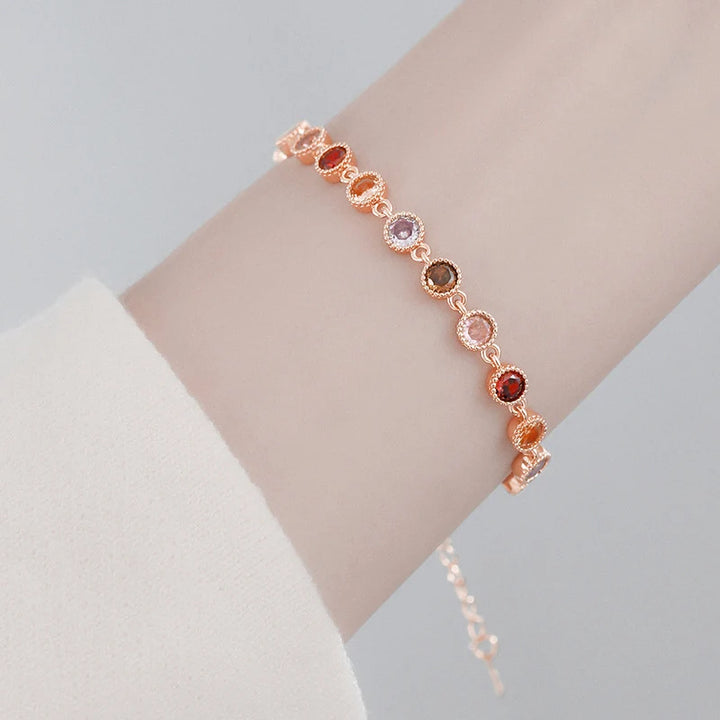 Sparkling Colorful Zircon Bracelet