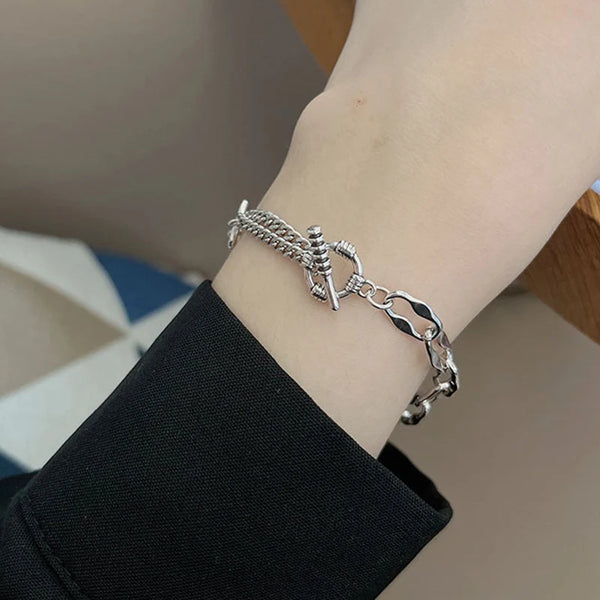 Splicing Chain Clasp Bracelet