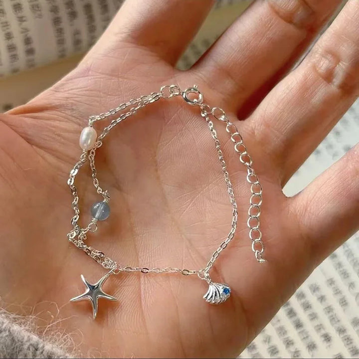 Starfish Double-Layer Bracelet