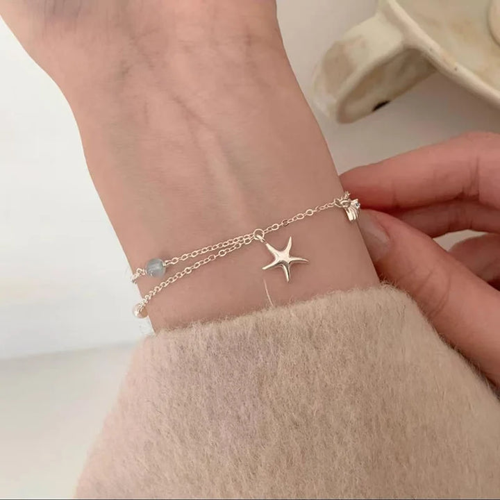 Starfish Double-Layer Bracelet