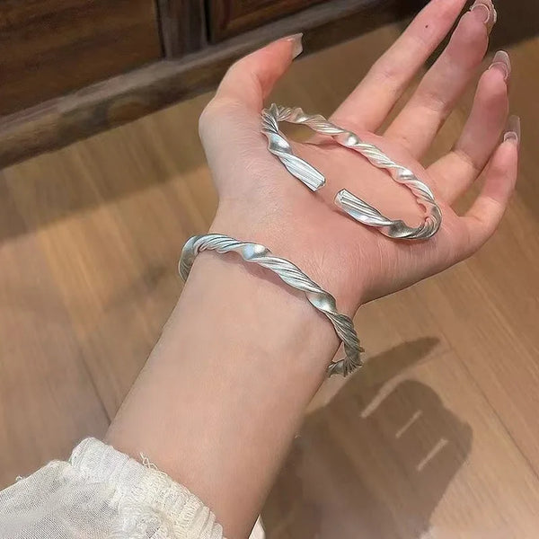Twist Texture Cuff Bracelet