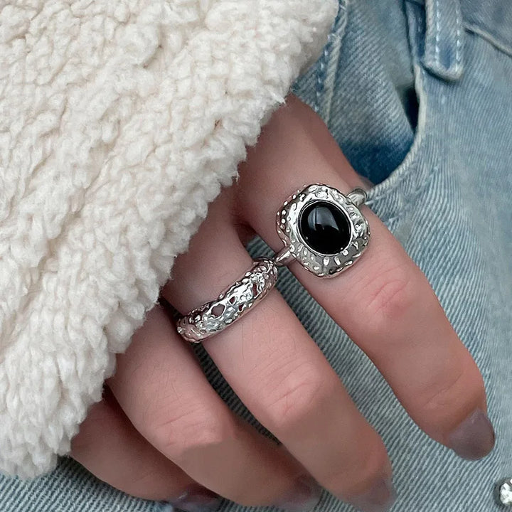 Unique Retro Stone Rings