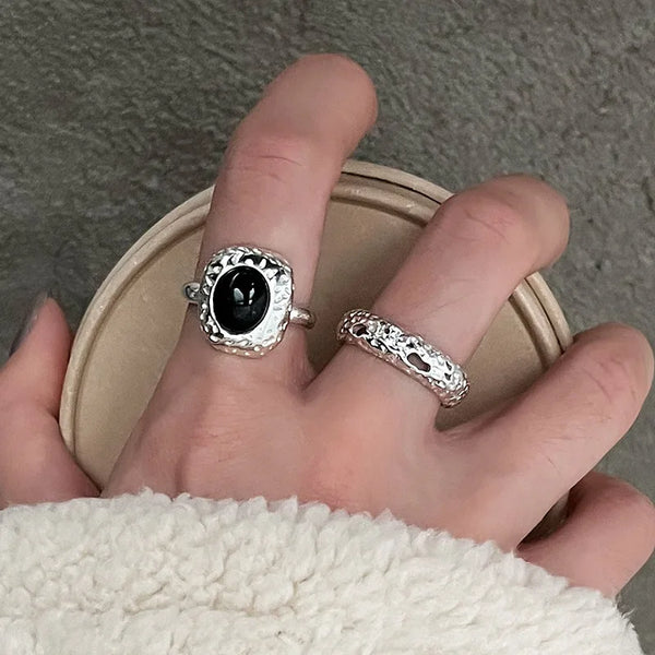 Unique Retro Stone Rings