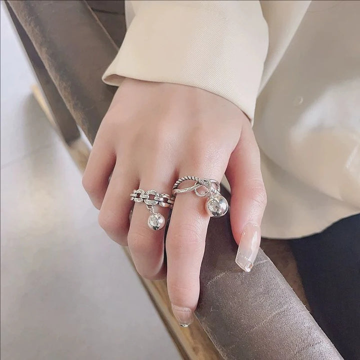 Vintage Ball Pendant Ring