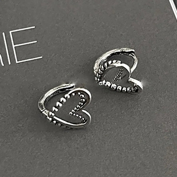 Vintage Double-layered Heart Earrings Earrings