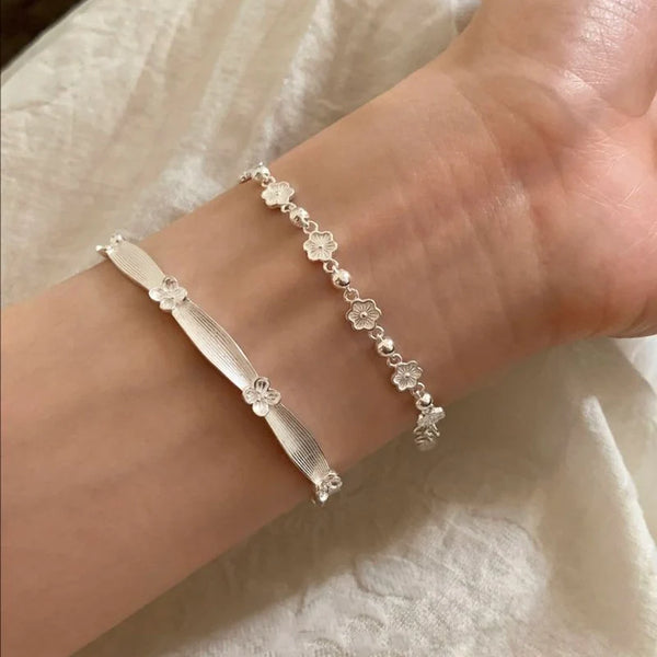 Vintage Flower Geometric Bracelet