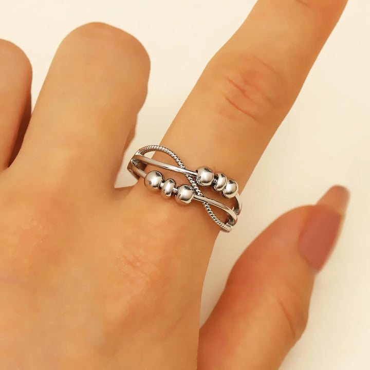 Vintage Multilayer Bead Ring