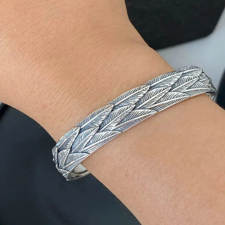 Vintage Punk Feather Bracelet