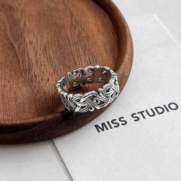 Vintage Punk Rings Silver 2 resizable