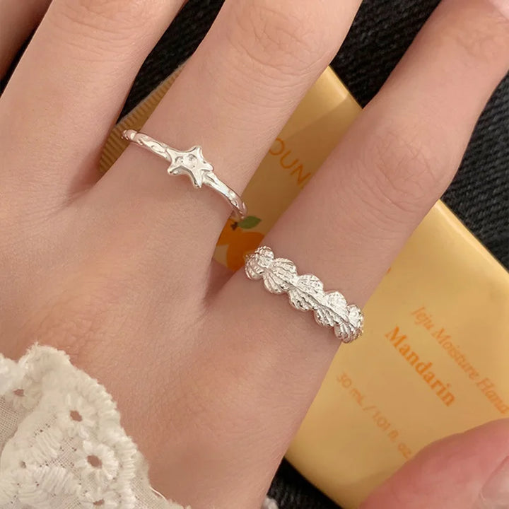 Vintage Star Shell Rings