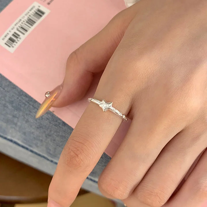 Vintage Star Shell Rings Style B resizable