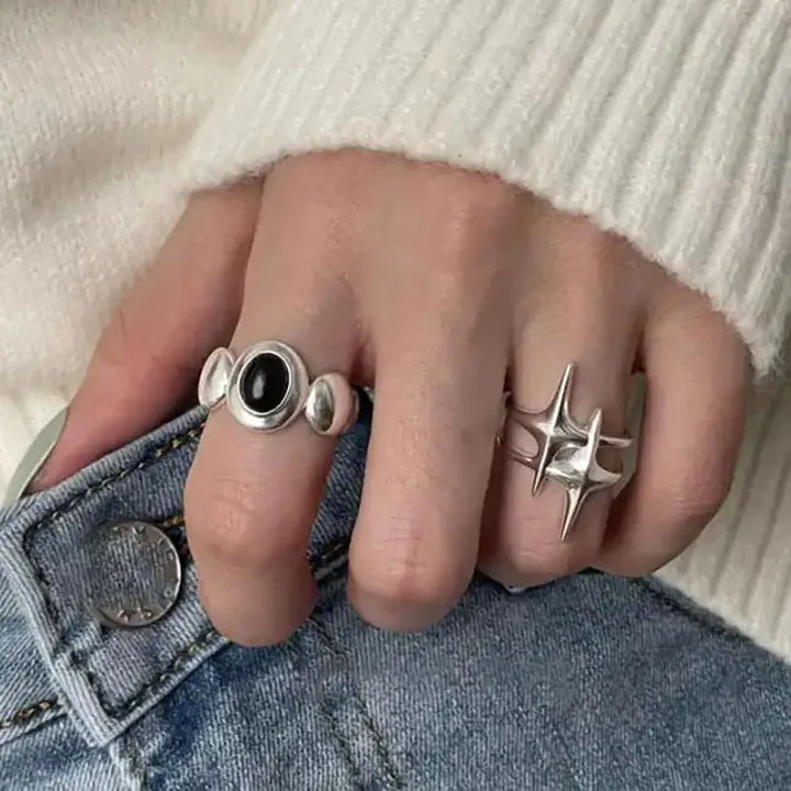 Vintage Star Stone Rings