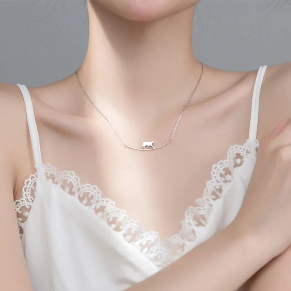 Walking Cat Necklace-Cargo Chic