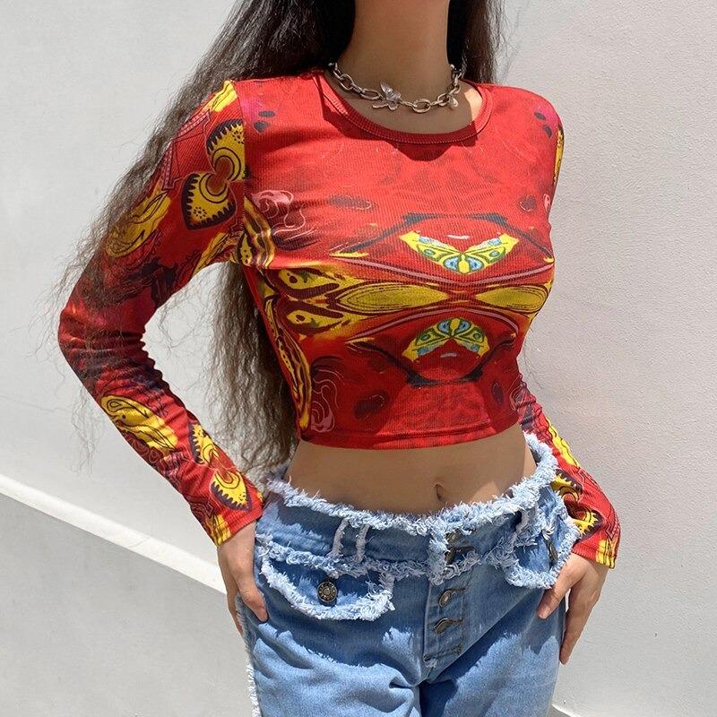 Abstract Print Top - Cargo Chic