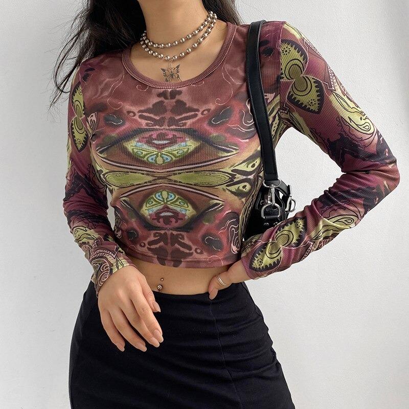 Abstract Print Top - Cargo Chic