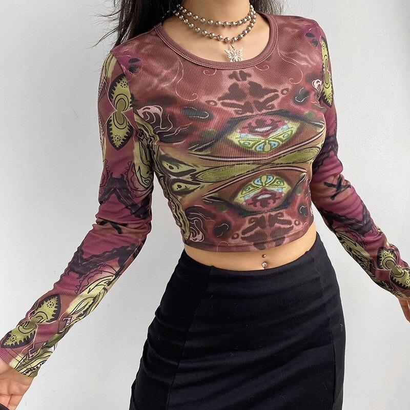 Abstract Print Top - Cargo Chic
