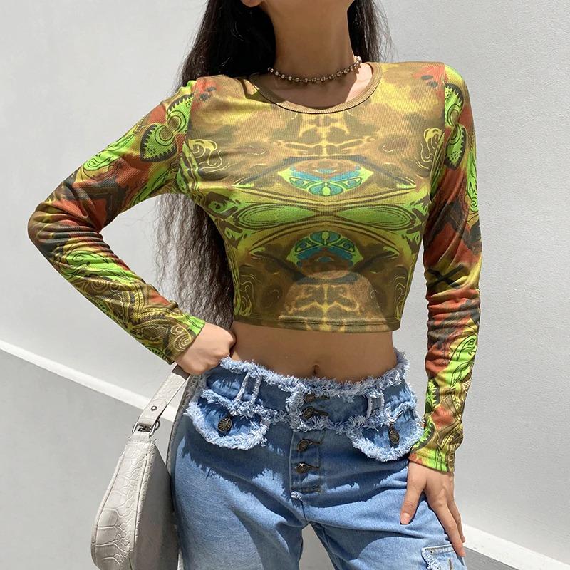 Abstract Print Top - Cargo Chic