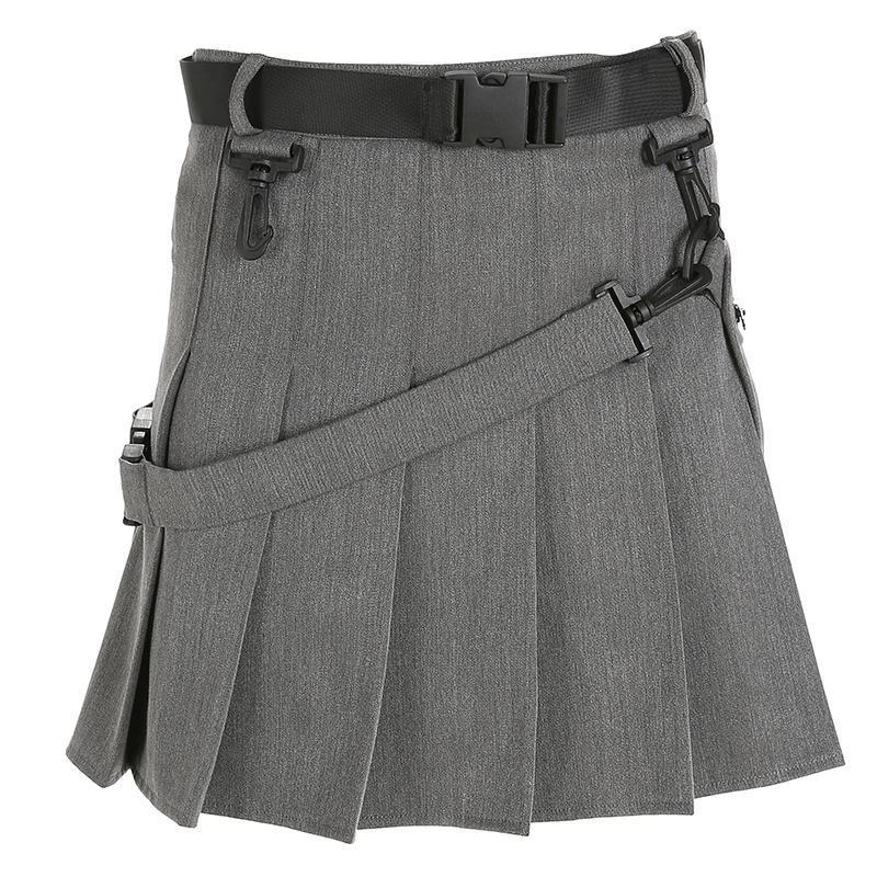 Buckle Hook Fashion Skirt - Cargo Chic