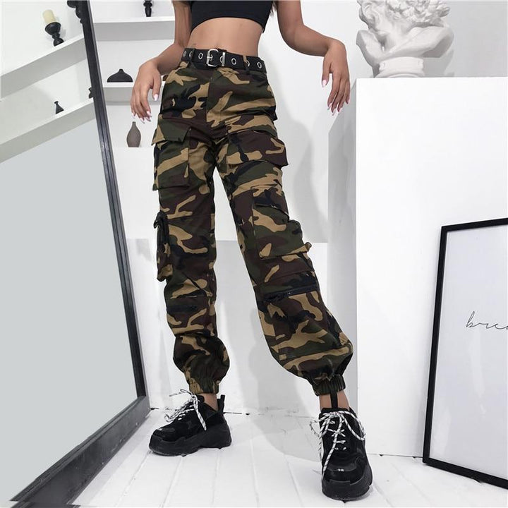 Camouflage Multi Pocket Cargo Pant - Cargo Chic