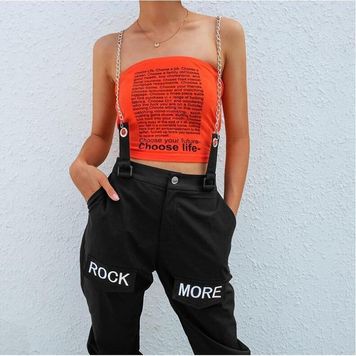 Chained Overalls Cargo Pants - Cargo Chic