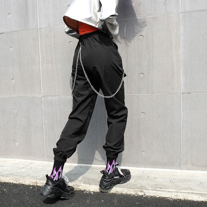 Chained Overalls Cargo Pants - Cargo Chic