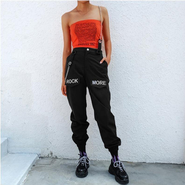 Chained Overalls Cargo Pants - Cargo Chic