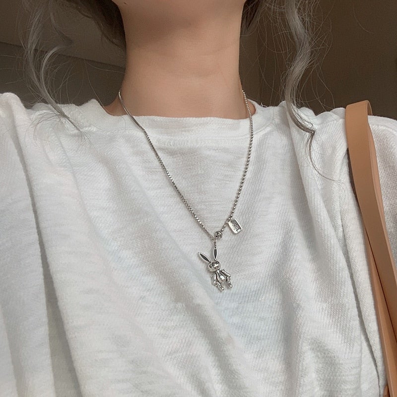 Cute Rabbit Pendant Necklace