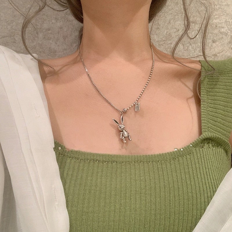 Cute Rabbit Pendant Necklace