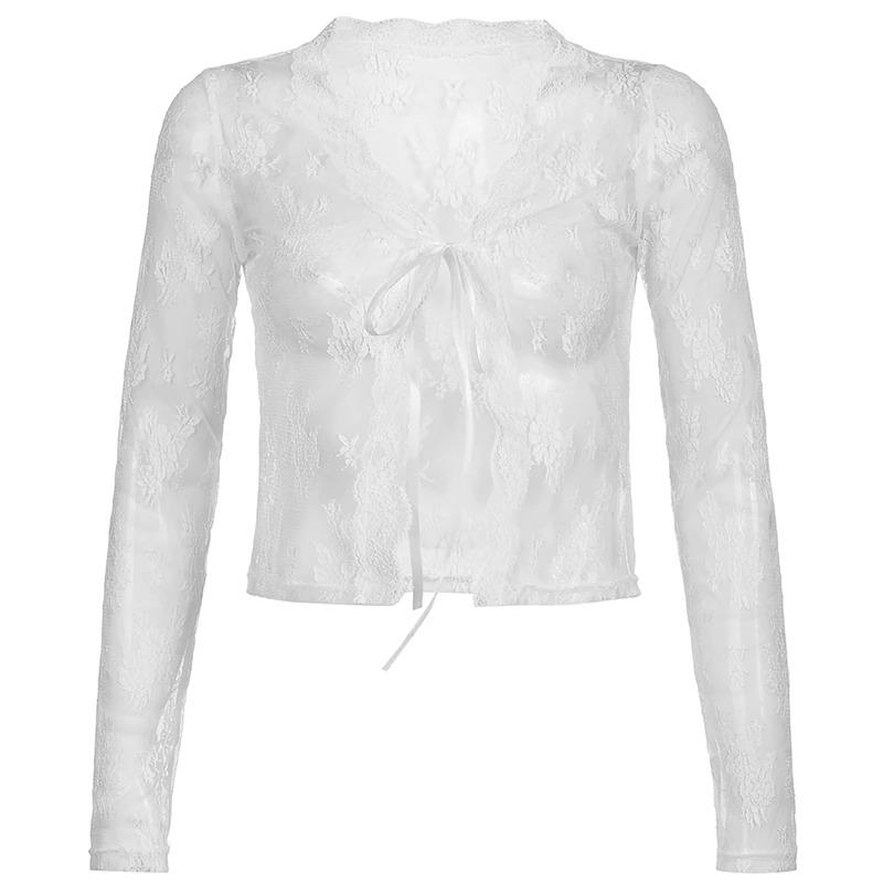 Floral Lace See Through Top - Cargo Chic
