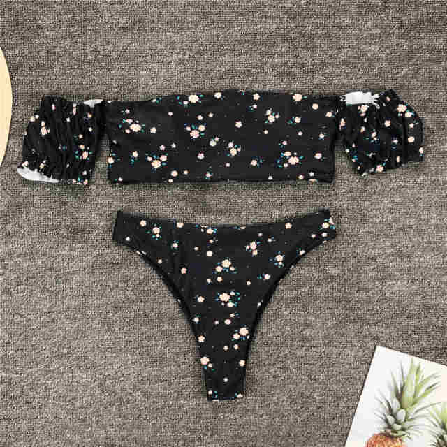 Floral Off Shoulder Bikini