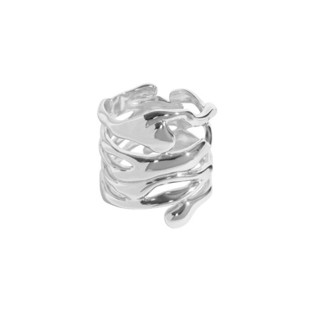 Irregular Hollow Retro Ring