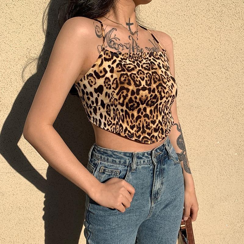 Leopard Print Crop Top - Cargo Chic