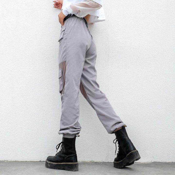 Mesh Patchwork Pants - Cargo Chic