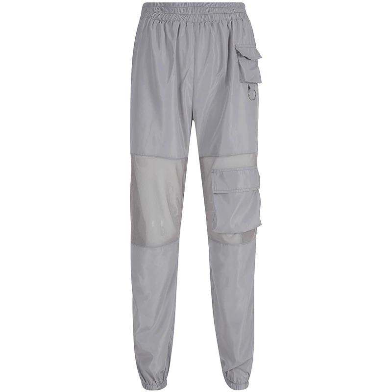 Mesh Patchwork Pants - Cargo Chic
