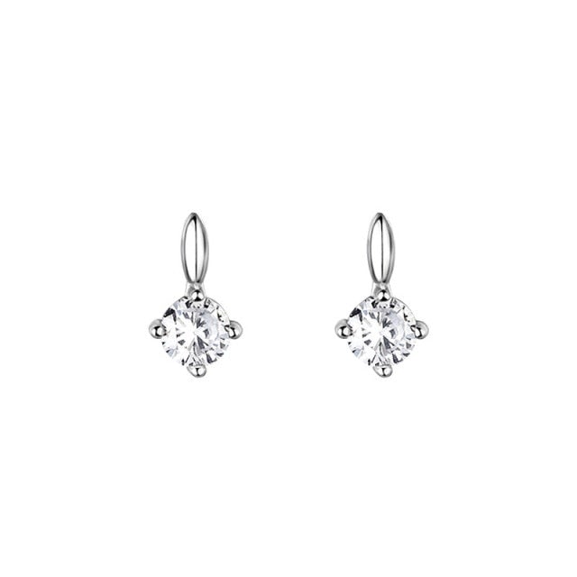Minimalist Zircon Earrings