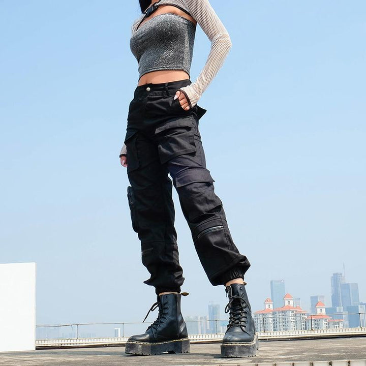 Multi Front Pocket Cargo Pant-Cargo Chic