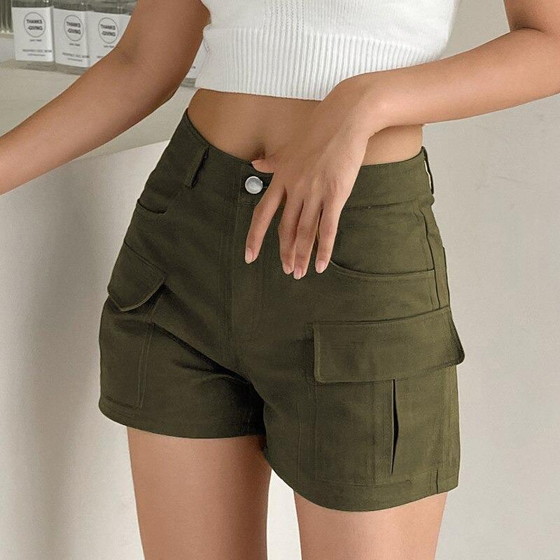 Multi Pocket Cargo Shorts - Cargo Chic