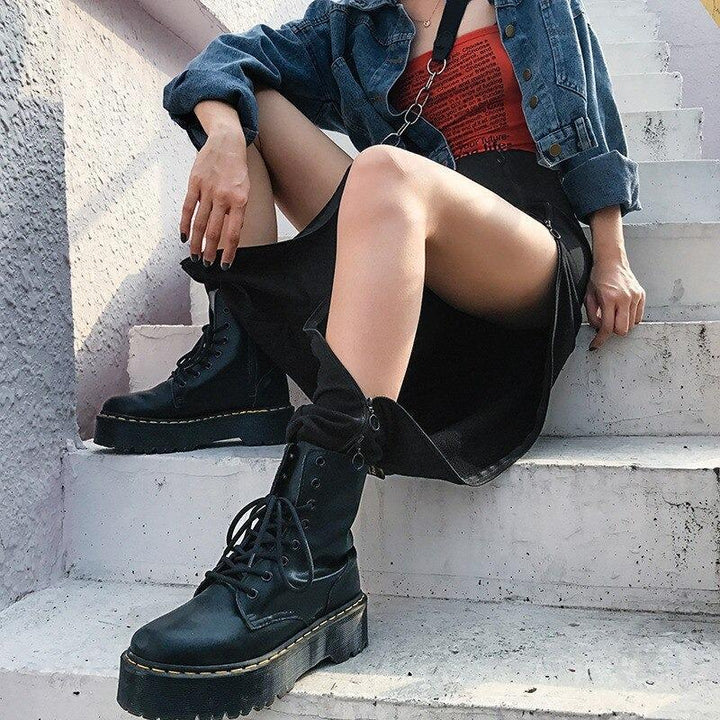 Open Side Zipper Pants - Cargo Chic