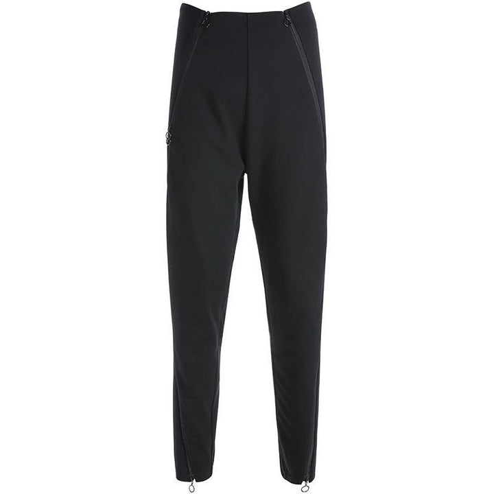 Open Side Zipper Pants - Cargo Chic
