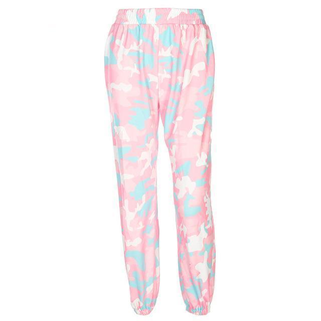 Pink Camouflage Pant-Cargo Chic