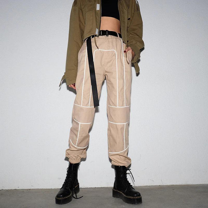 Reflective Belted Cargo Pant - Cargo Chic