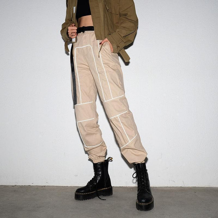 Reflective Belted Cargo Pant - Cargo Chic