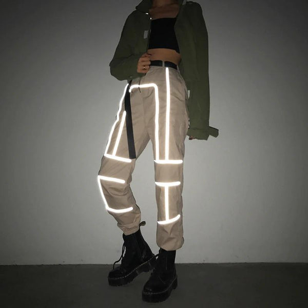 Reflective Belted Cargo Pant - Cargo Chic
