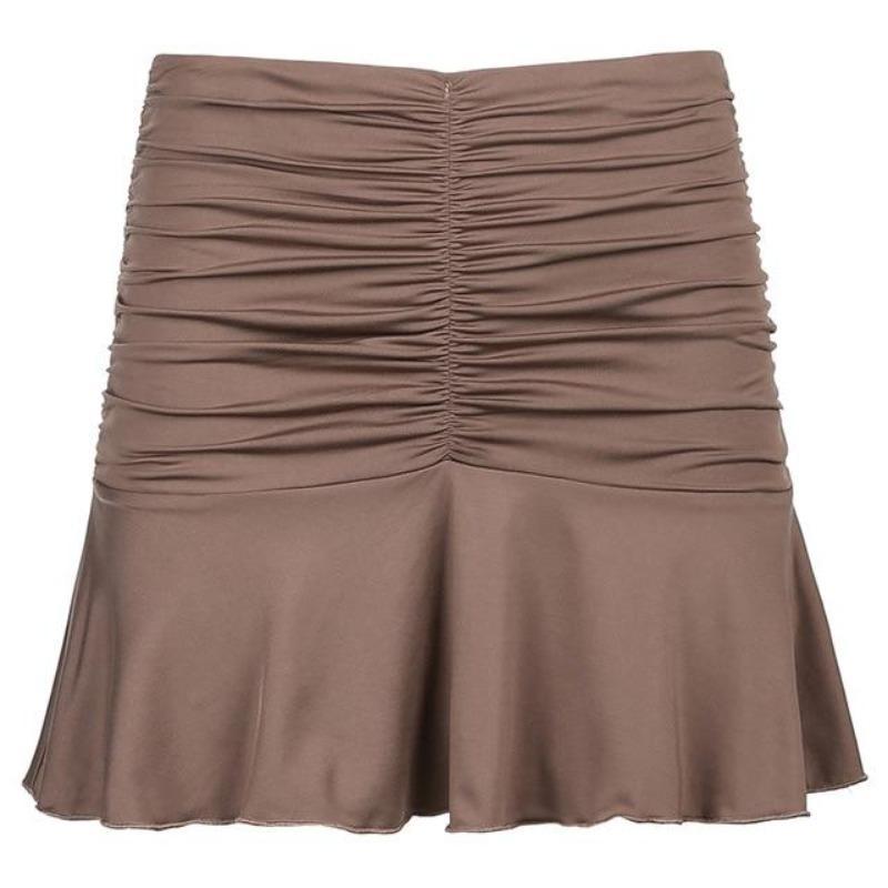Ruched Pleated Skirt - Cargo Chic