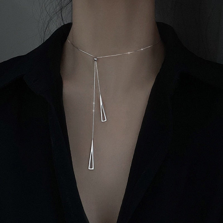 Triangle Pendant Necklace-Cargo Chic