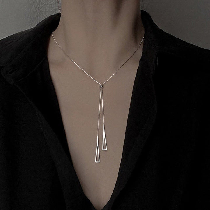 Triangle Pendant Necklace-Cargo Chic