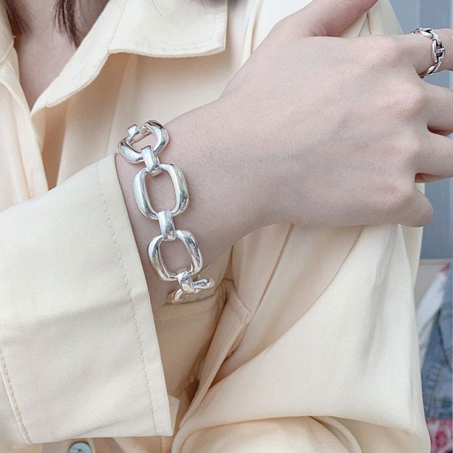 Vintage Thick Chain Bracelet