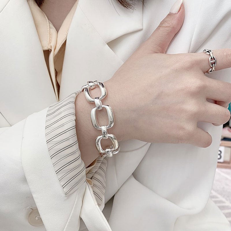 Vintage Thick Chain Bracelet