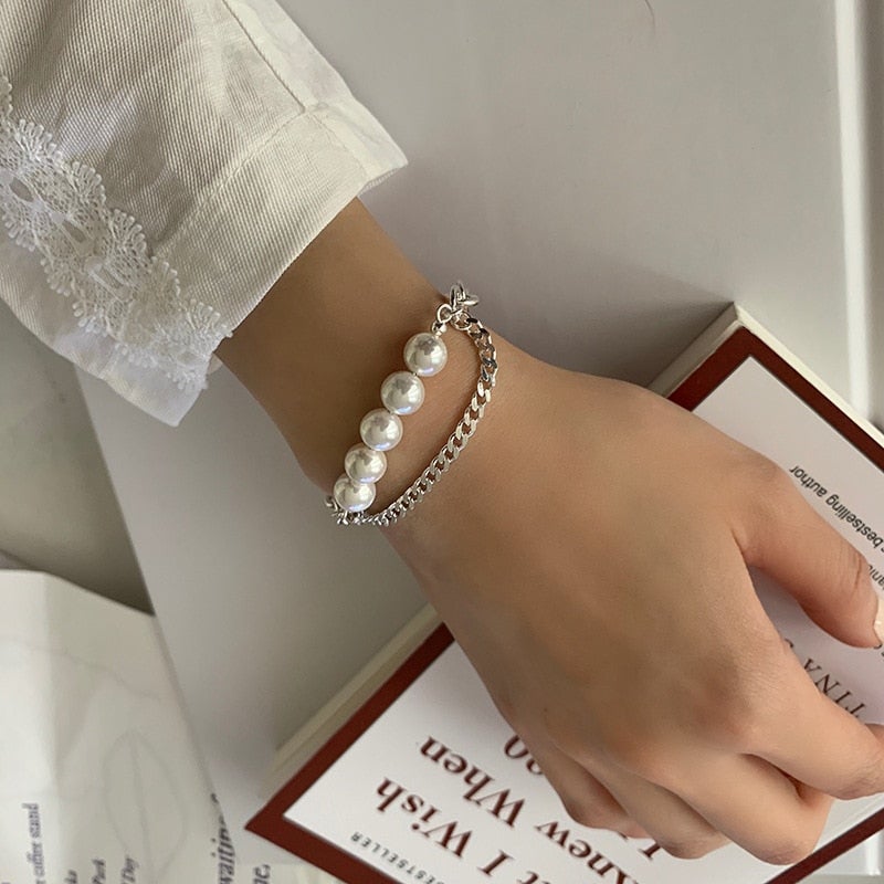 Wing Elegant Charming Pearl Bracelet
